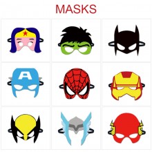 Super Hero Iron Siper Super Man cosplay felt masks