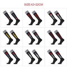 Naruto anime long knit socks