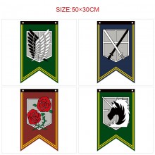 Attack on Titan anime flags 50*30CM