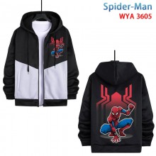 Spider Man zipper cotton long sleeve hoodies cloth