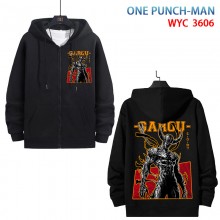 One Punch Man anime zipper cotton long sleeve hood...