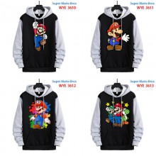 Super Mario anime cotton long sleeve hoodies cloth