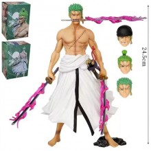 One Piece Zoro anime figure(with 4heads)