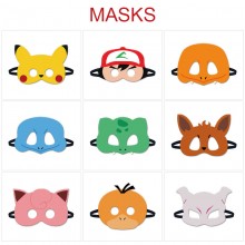Pokemon anime cosplay felt masks eye patch