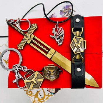 Bleach anime key chains weapon sword a set