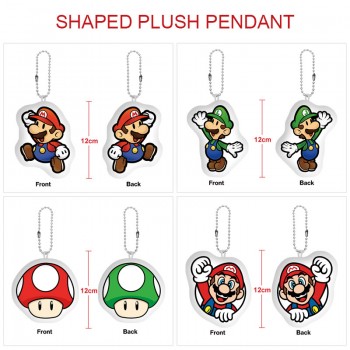 Super Mario anime custom shaped plush doll key chain