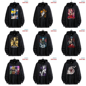 Naruto anime American Retro Make Old Washable Cotton Hoodies