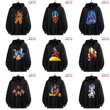 Dragon Ball anime American Retro Make Old Washable Cotton Hoodies