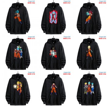 Dragon Ball anime American Retro Make Old Washable Cotton Hoodies