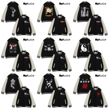 Tokyo Revengers anime baseball block jackets uniform coats hoodie