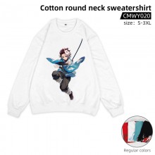 Demon Slayer anime cotton round neck sweatershirt hoodie