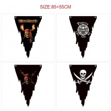 Pirates of the Caribbean triangle pennant flags 85CM