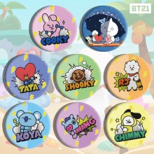 BTS BT21 star brooch pins set(8pcs a set)58MM