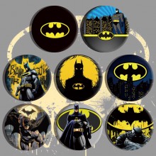 Batman brooch pins set(8pcs a set)58MM