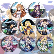 Sword Art Online anime brooch pins set(8pcs a set)...