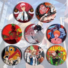 Chainsaw Man anime brooch pins set(8pcs a set)58MM