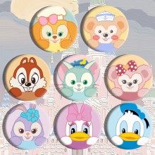 Disney brooch pins set(8pcs a set)58MM