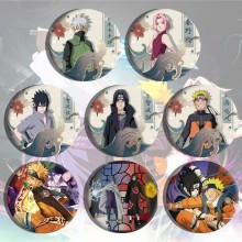 Naruto anime brooch pins set(8pcs a set)58MM