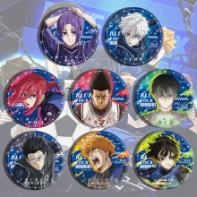 Blue Lock anime brooch pins set(8pcs a set)58MM