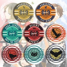 Haikyuu anime brooch pins set(8pcs a set)58MM