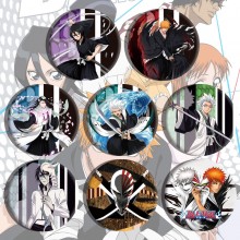 Bleach anime brooch pins set(8pcs a set)58MM