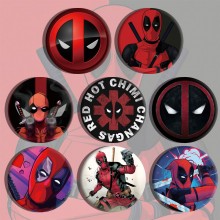 Deadpool brooch pins set(8pcs a set)58MM