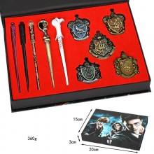 Harry Potter alloy key chains a set