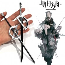 Arknights Lappland game mini sword weapon key chai...