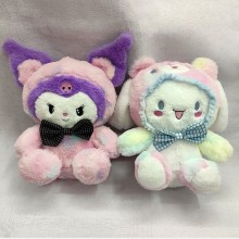 8inches Kuromi anime Plush dolls set 22cm(2pcs a s...