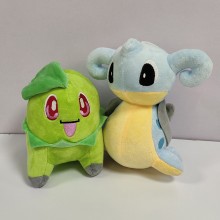 8inches Pokemon Chikorita Lapras plush doll