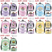 Melody kitty Cinnamoroll Kuromi nylon backpack bag...