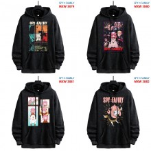 SPY x FAMILY anime American Retro Make Old Washable Cotton Hoodies