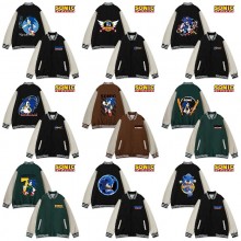 Sonic the Hedgehog baseball block jackets uniform ...