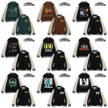 My Hero Academia anime baseball block jackets uniform coats hoodie