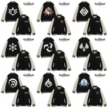 Genshin Impact game baseball block jackets uniform...