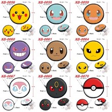 Pokemon anime pu zipper round wallet coin purse