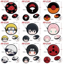 Naruto anime pu zipper round wallet coin purse