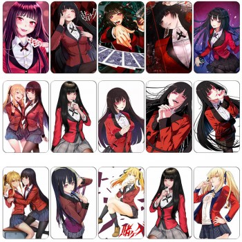 Kakegurui anime card crystal stickers set(10pcs a set)