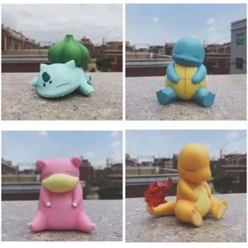 Pokemon Squirtle Bulbasaur Charmander Slowpoke anime figure