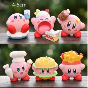 Kirby anime figures set(6pcs a set)(OPP bag)