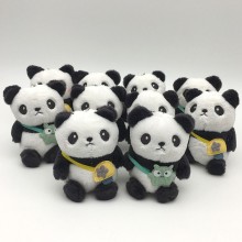 4inches Panda plush dolls set(10pcs a set)