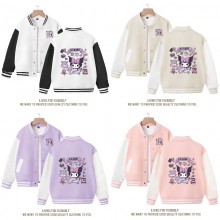 Kuromi anime Top Jacket Baseball Uniform Coat Oute...