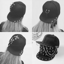 Punk Hip hop cap hoop hat