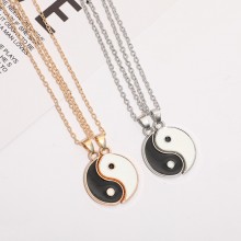 the Eight Diagrams Tai ji couples necklaces a pair...