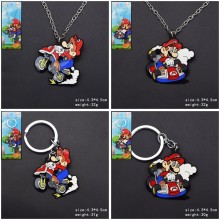 Super Mairo key chain necklace