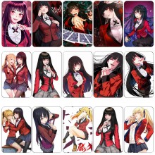 Kakegurui anime card crystal stickers set(10pcs a ...