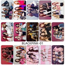 BLACK PINK star card crystal stickers set(10pcs a set)