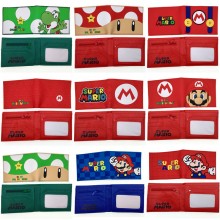 Super Mario anime PVC silicone wallet