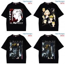 Tokyo Revengers anime 230g direct injection short sleeve cotton t-shirt