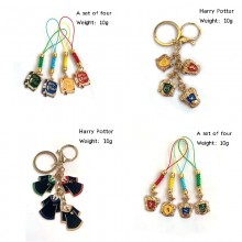 Harry Potter alloy key chain phone straps set